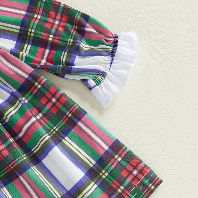 Holly Frilly Plaid Bloomer Dress Set
