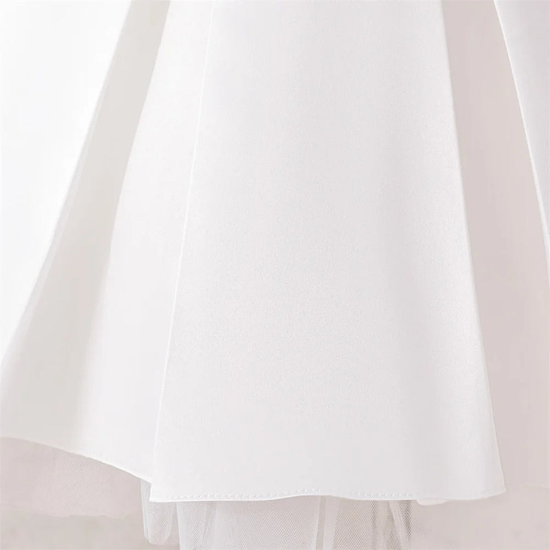 "Laurianna" Beaded Special Occasion Dress -White