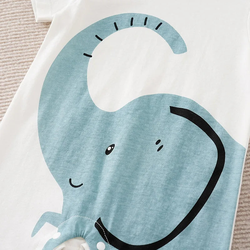 "Elsa" The Elephant Baby's Romper