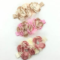 Chic Baby Chiffon Hair Accessories with Beaded Rhinestones for Babies to Toddlers - 24 Colors - The Palm Beach Baby