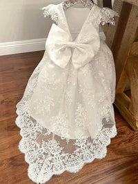Corine Elegant Lace Special Occasion Gown 3 mos to 14 yrs.