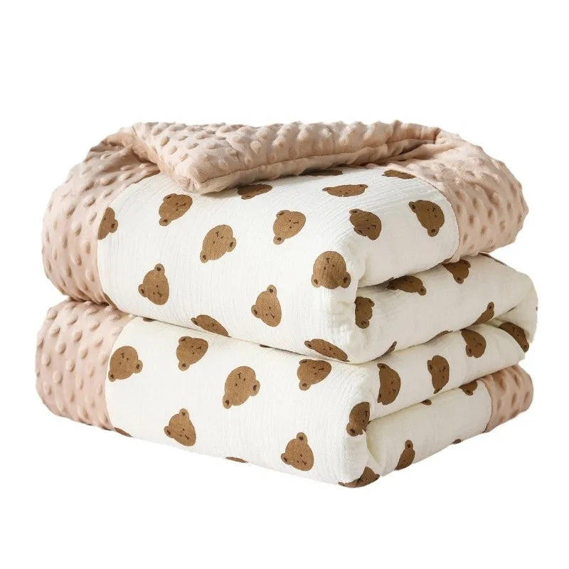 Adorable Minky Dot Blanket in 4 Cute Designs for Babies - Children - The Palm Beach Baby 15 - 21 Day Shipping