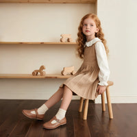 Girls T-Strap Brogue Mary Jane Flats