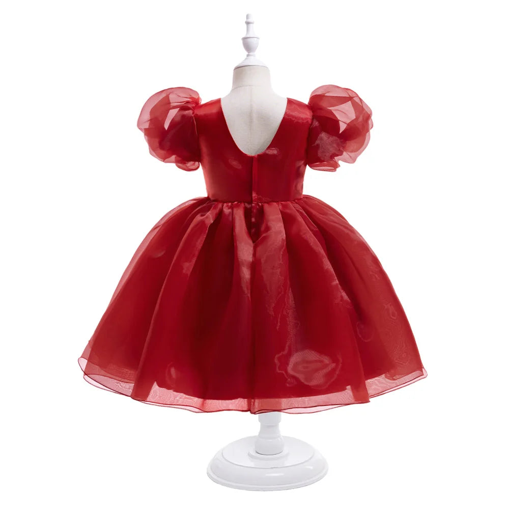 Little Girls Fluff and Circumstance Flower Girl and Party Dress V-Back - The Palm Beach Baby Estimated 12 -21 Day Shipping