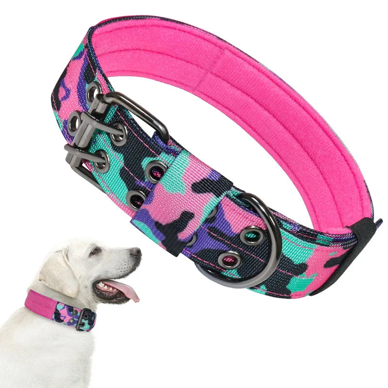 Macho Dog -  Adjustable Durable Nylon Collar - 4 Colors