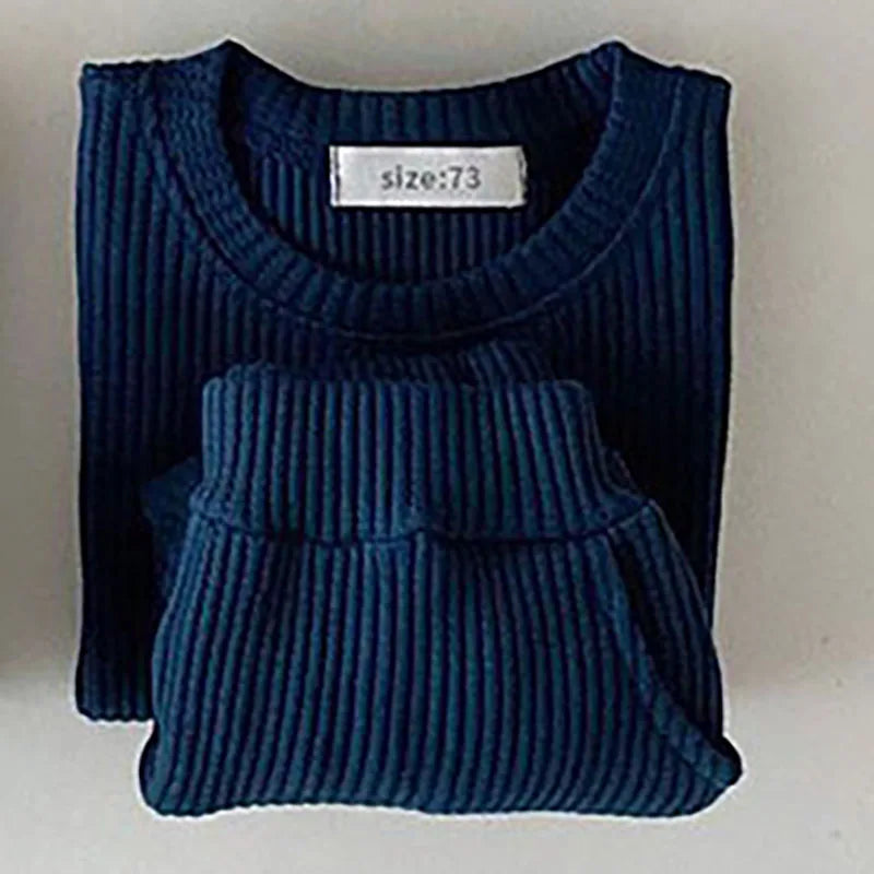 Bryce 2 Piece Childrens Fashionable Waffle Knit Set - 6 Trendsetting Colors - The Palm Beach Baby Esrimated 13-19 Day Shipping
