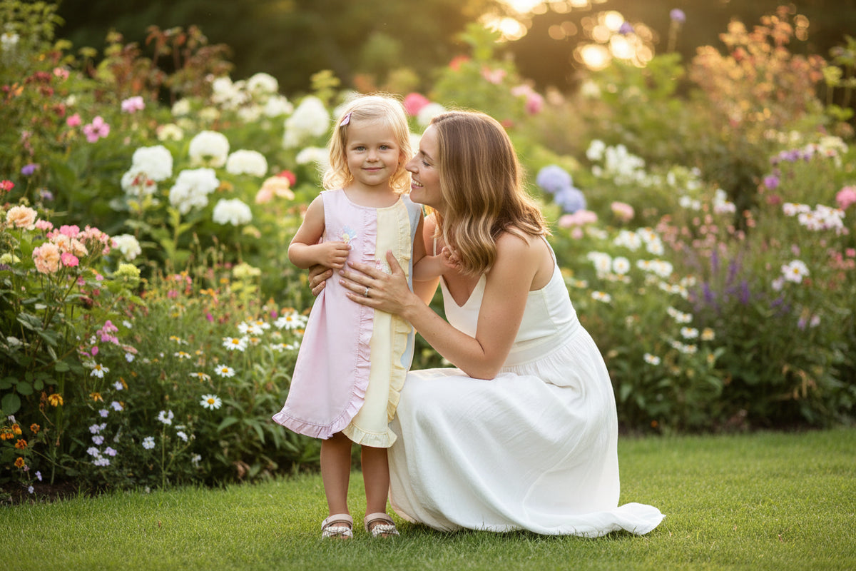 Adorable A-Line Prissy Pastel Party Dress for Girls - The Palm Beach Baby Estimated 14 - 25 Day Shipping