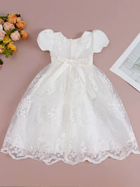 Adalinde Elegant White Lace Special Occasion Dress - The Palm Beach Baby 15 - 21 Day Shipping