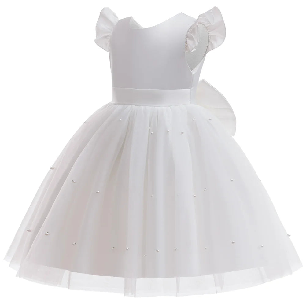 Savannah White Tulle Party Dress For Little Girls - The Palm Beach Baby Estimated 10- 21 Day Shipping