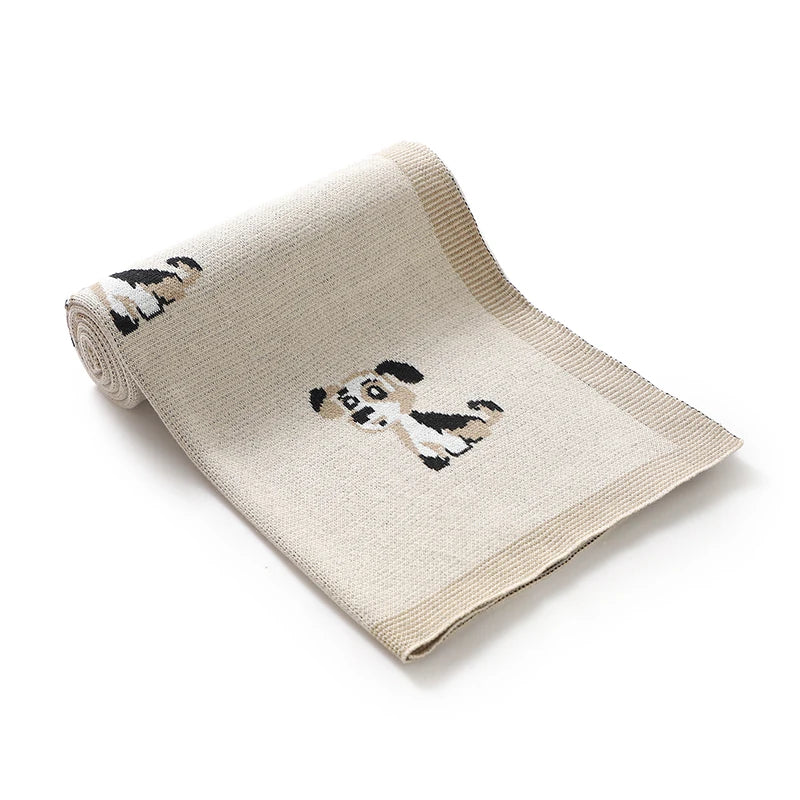 "Little Doggies" Cotton Baby's Blanket - 3 Colors