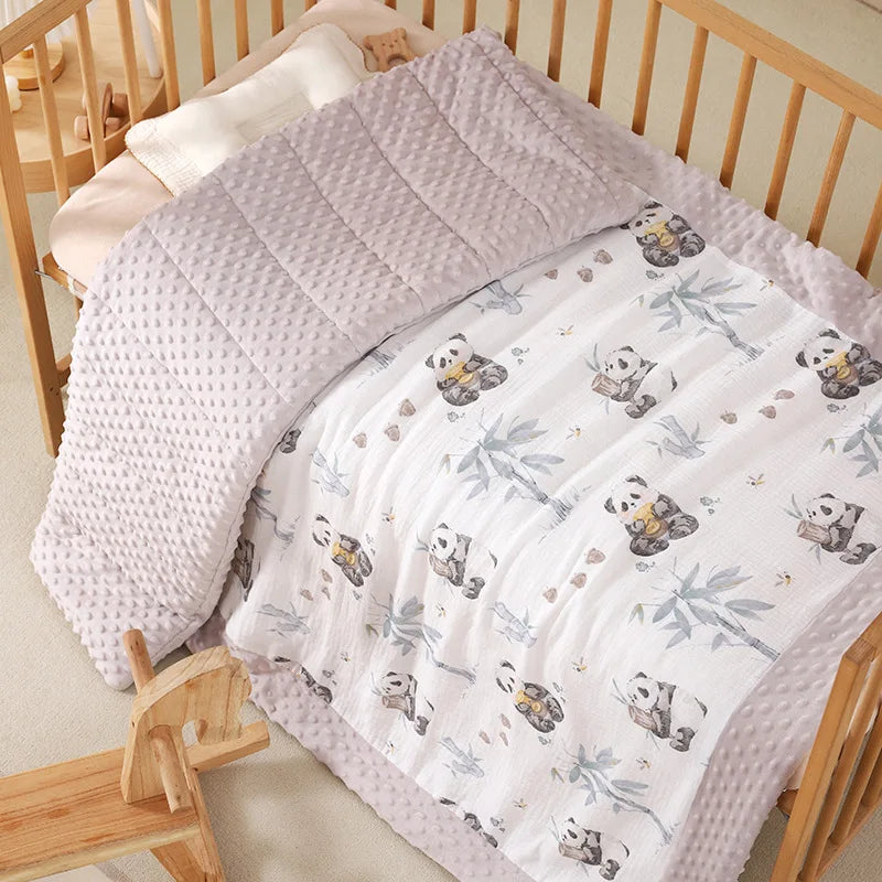 Adorable Minky Dot Blanket in 4 Cute Designs for Babies - Children - The Palm Beach Baby 15 - 21 Day Shipping