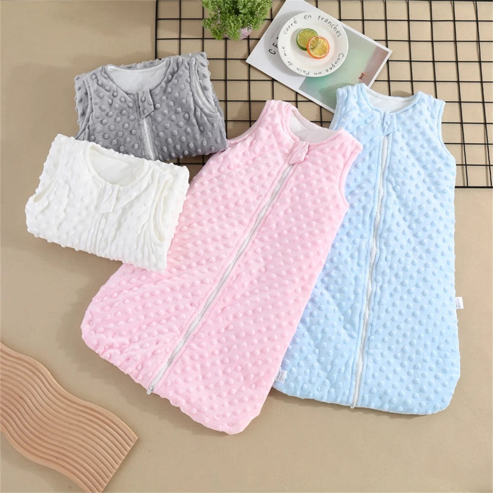 Minky Sleeping Bag Baby's Anti-Kick Zippered Sleeveless - 7 Colors - The Palm Beach Baby Estimated 13 - 20 Day Shipping