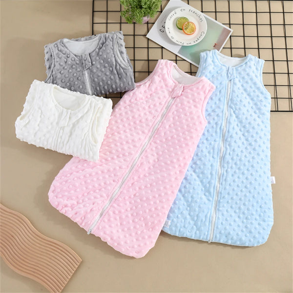 Minky Sleeping Bag Baby's Anti-Kick Zippered Sleeveless - 7 Colors - The Palm Beach Baby Estimated 13 - 20 Day Shipping