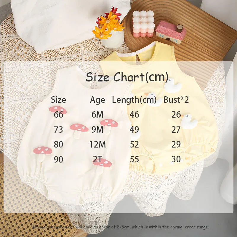 3-D Cute Appliqued Romper - 2 Colors