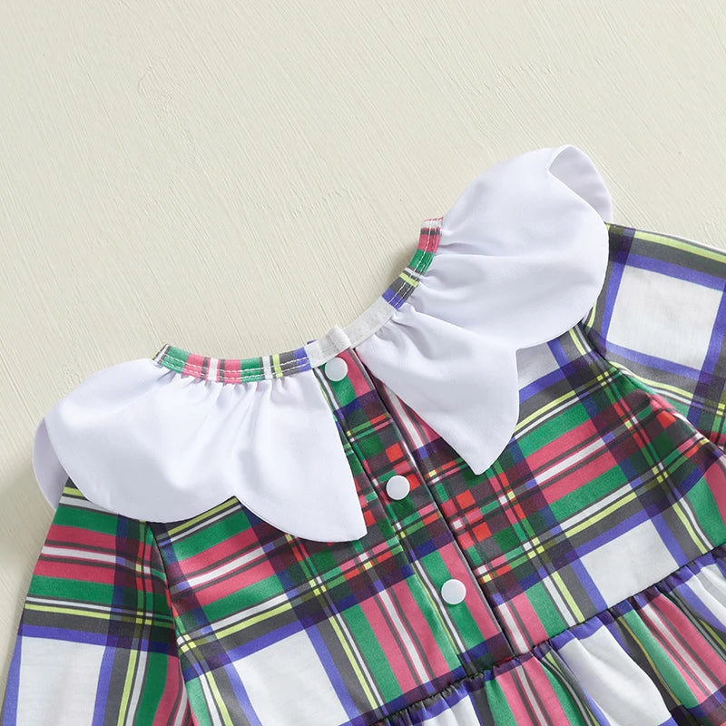 Holly Frilly Plaid Bloomer Dress Set