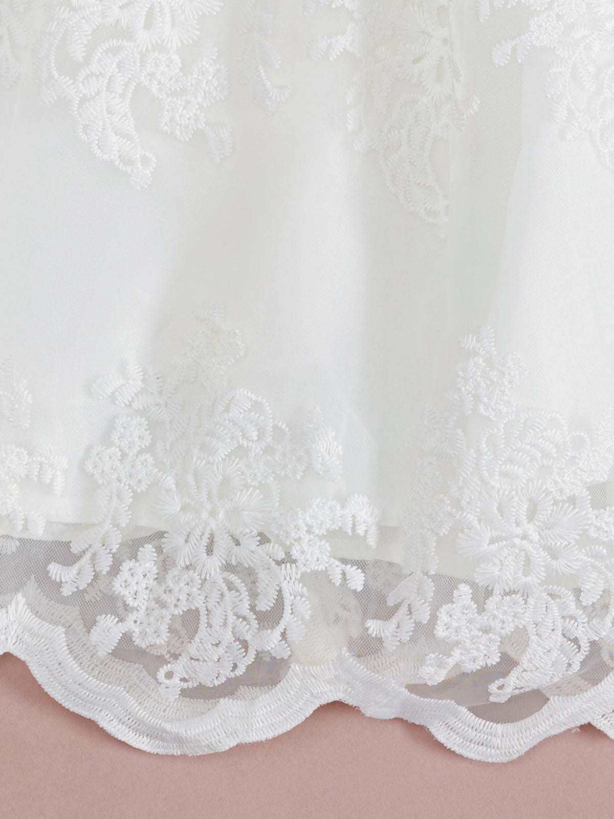 Adalinde Elegant White Lace Special Occasion Dress - The Palm Beach Baby 15 - 21 Day Shipping