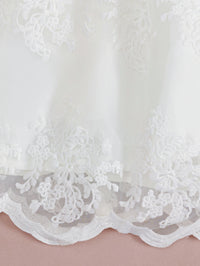 Adalinde Elegant White Lace Special Occasion Dress - The Palm Beach Baby 15 - 21 Day Shipping
