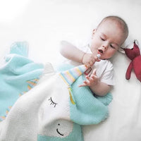 "Sleepy Tight" Cute Animal Blankets for Kids - 7 Knitted Designs - The Palm Beach Baby
