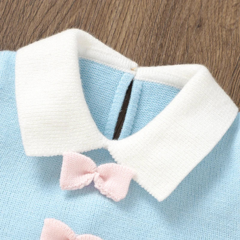 "Chloe" Baby's Knit Dress, Footed Bottoms, and Blanket Set