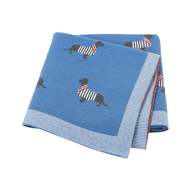 "Doxy" The Dachshund Print Children's Blanket - 6 Colors