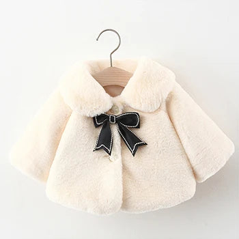 Barbara Ann Chic Faux Fur Coat - Sparkly Accents