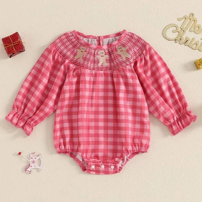 Holiday Cuteness Smocked Baby Bubbles - 10 Festive Styles - The Palm Beach Baby