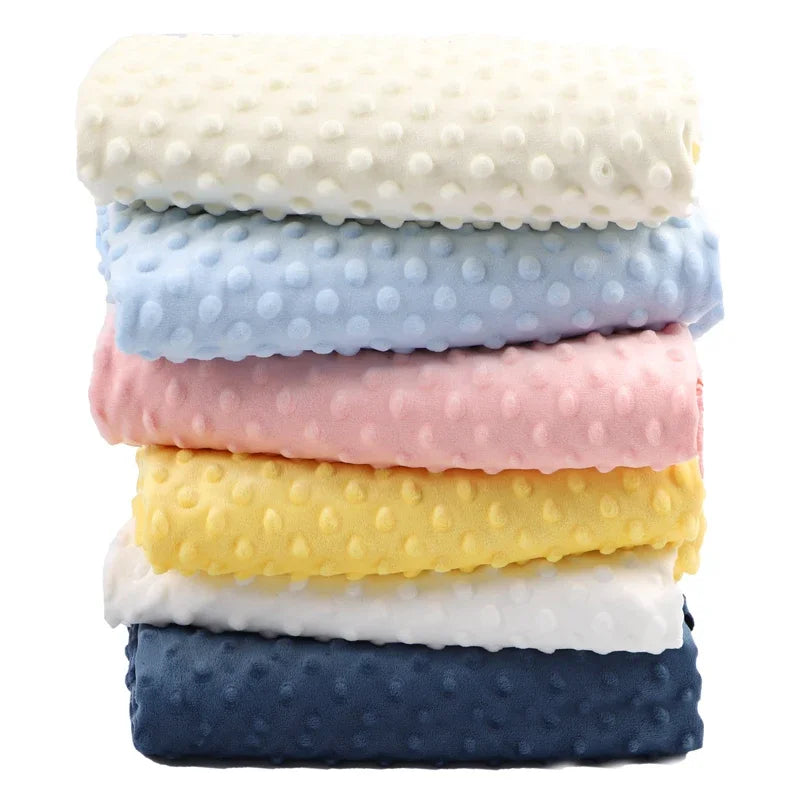 Ultra-Soft Sensory Minky Dot Children's Blanket In 10 Baby-Loved Colors - The Palm Beach Baby Esrimated 13-19 Day Shipping