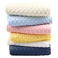 Ultra-Soft Sensory Minky Dot Children's Blanket In 10 Baby-Loved Colors - The Palm Beach Baby Esrimated 13-19 Day Shipping