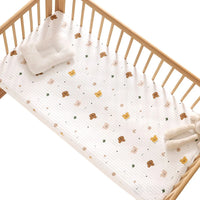 Fitted Crib or Bed Sheet In 2 Cute Zoo Animal Prints (Sheet Only) - The Palm Beach Baby Estimated 14 - 25 Day Shipping