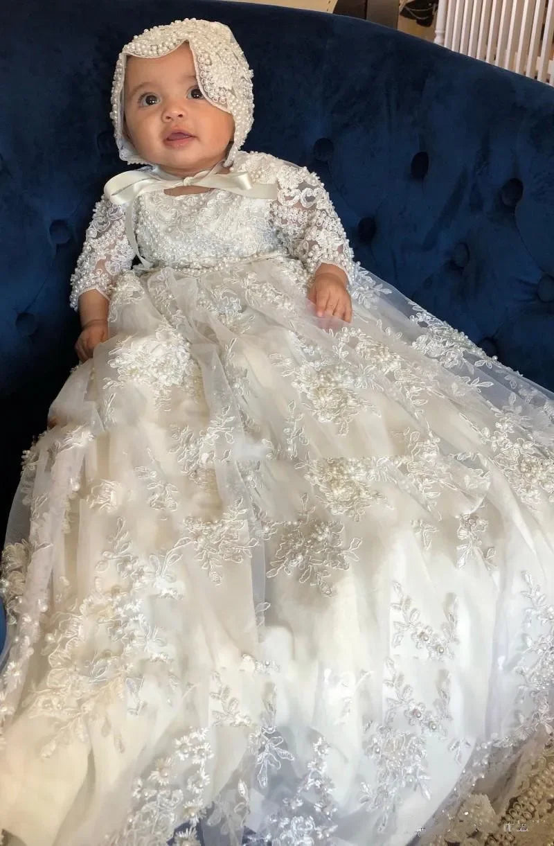 "Eleanor" Beaded Lace Special Occasion Dress