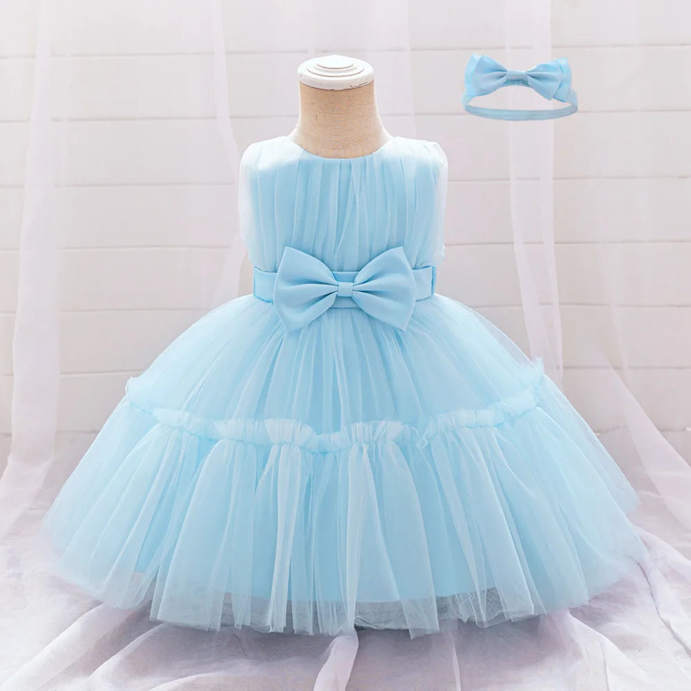 Rowena Lace Special Occasion Dress with Matching Headbow