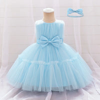 Rowena Lace Special Occasion Dress with Matching Headbow