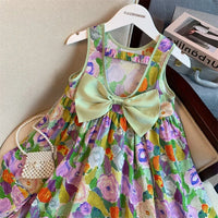 Vibrantly Lovely "Caroline" Floral Party Dress for Girls - The Palm Beach Baby