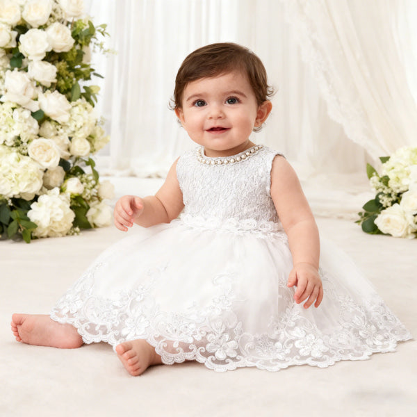 Anaya Lace Special Occasion Sleeveless Dress - The Palm Beach Baby Estimated 12 - 22 Day Shipping