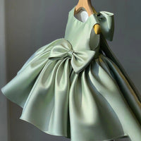 Tara Marie Elegant Party Dress with Oversized Bow in 7 Chic Colors - The Palm Beach Baby