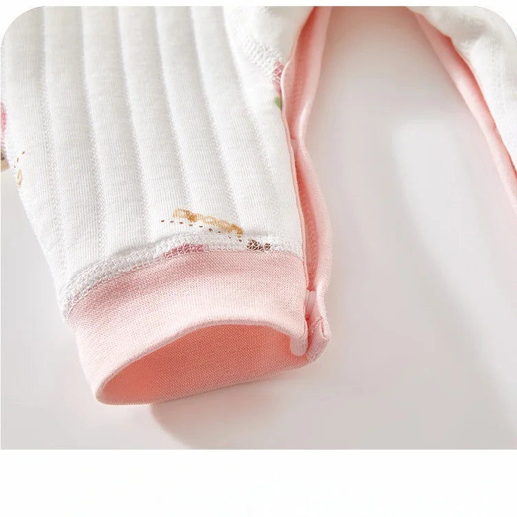My Little Bear Quilted Cozy Warm  Baby Romper