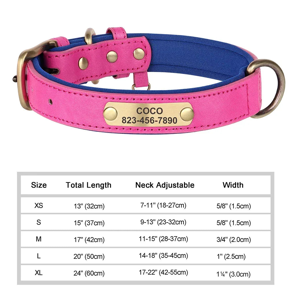 Personalized Dog Collar - Soft Fabric with Metal Buckle, Adjustable, Engraved ID Tag & Comfort - The Palm Beach Baby