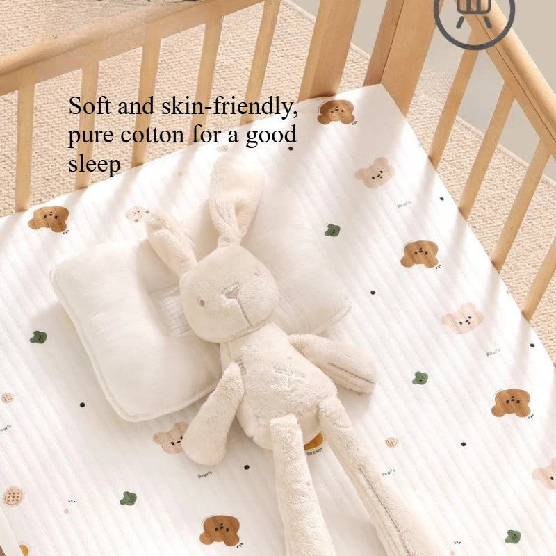 Fitted Crib or Bed Sheet In 2 Cute Zoo Animal Prints (Sheet Only) - The Palm Beach Baby Estimated 14 - 25 Day Shipping