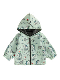Gone Fishing Lightweight Boys Hooded Jacket
