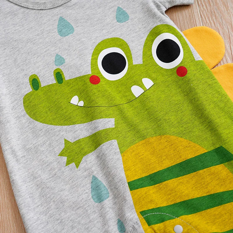 "Crocodile Mania" Baby's Romper