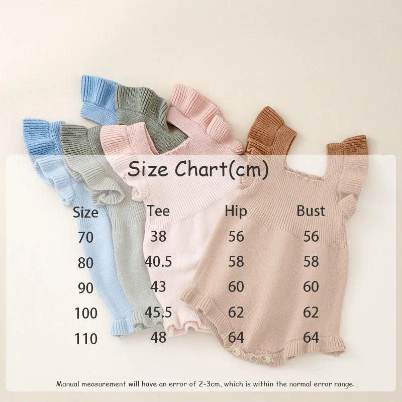 "Briar" Ruffled Knit Romper - 4 Colors