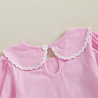 Pumpkin Petootie Pumpkin Little Girl Romper - Palm Beach Pink - The Palm Beach Baby