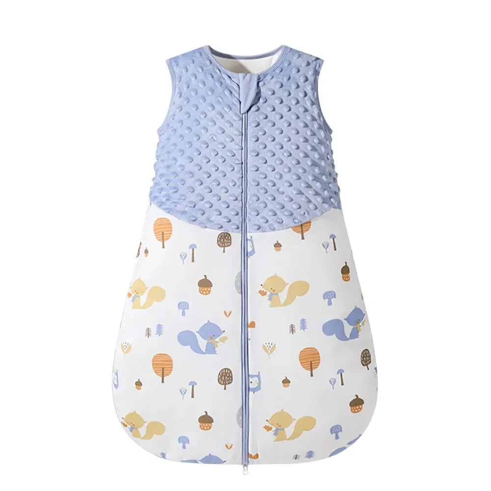 Cotton Sleepsack for Babies - Nature Print, Sleeveless, Anti-Kick Design for Better Sleep - The Palm Beach Baby