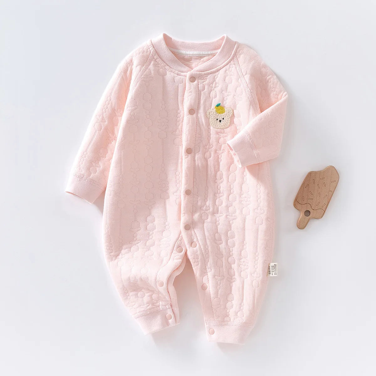 My Little Bear Quilted Cozy Warm  Baby Romper