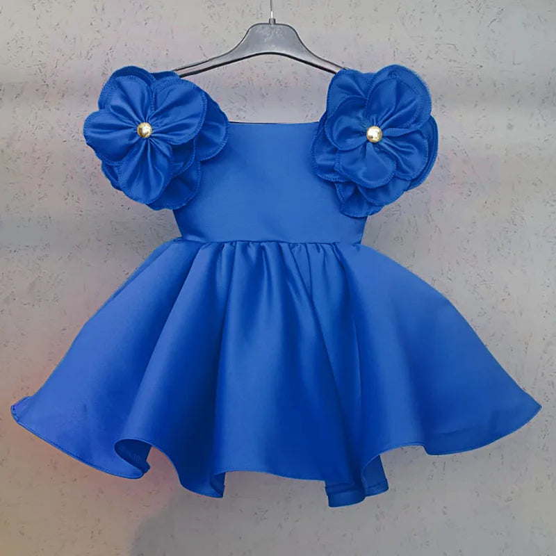 "Summer Flower" Girl's Chic Party Dress - 5 Colors