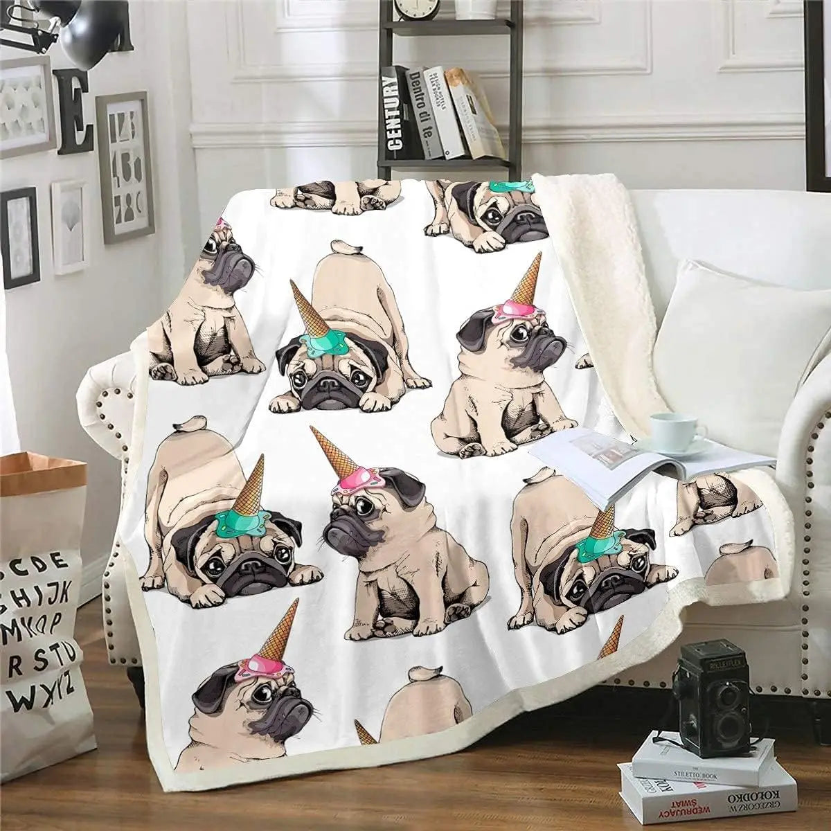 Children's Soft Lightweight Fleece Throw Blankets - 7 Colorful Prints - The Palm Beach Baby Estimated 14 - 20 Day Shipping