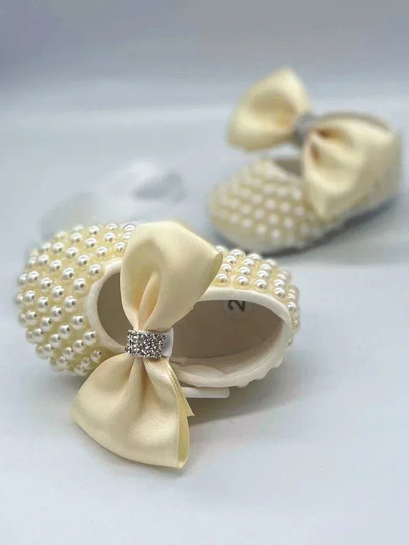 'Charlotte Elise' Lace Baby Girl Shoes for Special Occasions - The Palm Beach Baby
