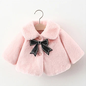 Barbara Ann Chic Faux Fur Coat - Sparkly Accents