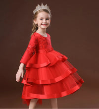 Emmerson Tiered Special Occasion Dress - Satin and Tulle Elegance
