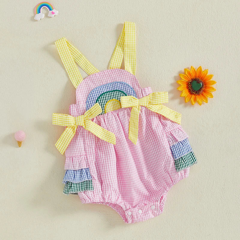 "Little Rainbow" Summer Romper Sunsuit
